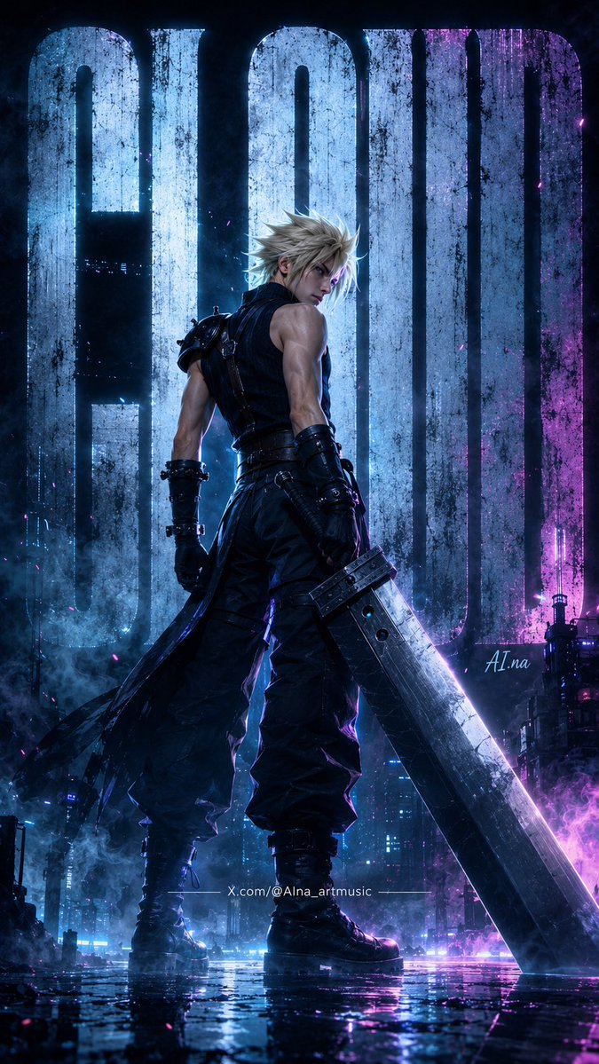 AIna_artmusic's tweet photo. FF7 in this neon title-poster style goes insanely hard. 🔥

This style feels like a new Midgar movie poster series… and I’m obsessed.

Who hits the hardest?

1️⃣ Tifa
2️⃣ Cloud
3️⃣ Aerith

#FF7 #FinalFantasyVII #TifaLockhart #CloudStrife #AerithGainsborough #FinalFantasy #CyberpunkArt #PosterArt #AIart #fanart #AIna_artmusic