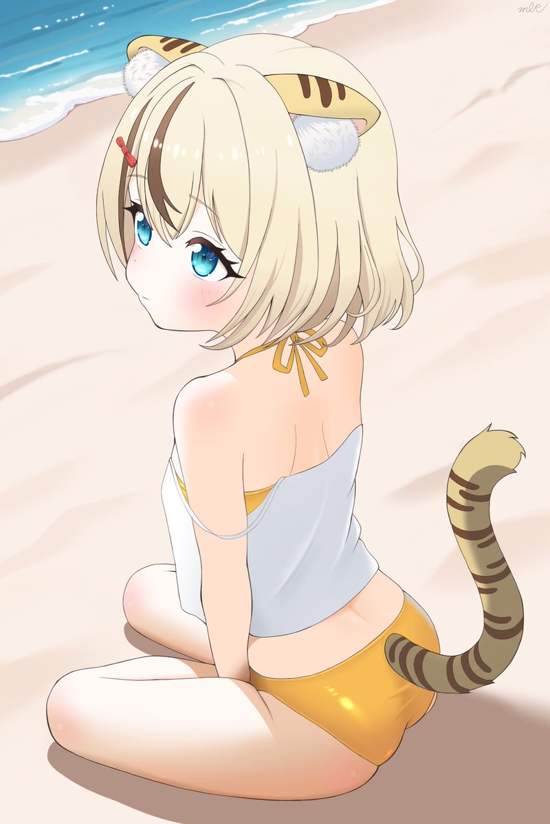 rajet_tigris's tweet photo. ハロラジェ🐯☀️

もう７月だね～！
もうすぐ夏だ🍉🎐
水着だ👙

いっぱい夏の思い出、ボクと一緒に作ろうね💛

@UtanThe 映える季節がきたよー✨

#おはようＶTuber #新人VTuber https://t.co/GC2WjWoY2J