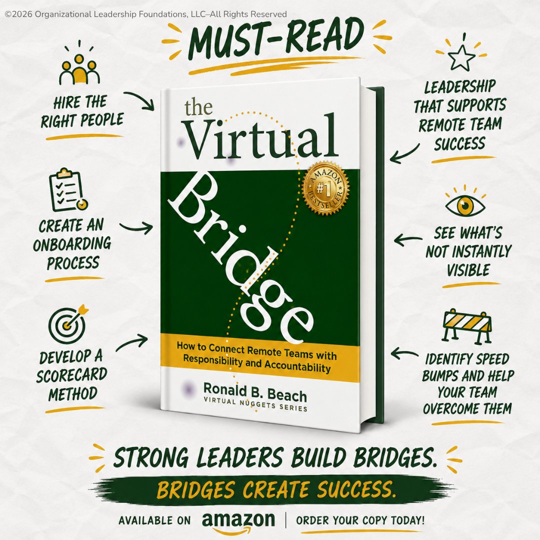 DrRonaldBeach's tweet photo. Leading a remote team?

Learn practical strategies to build accountability, stronger connections, and better results with The Virtual Bridge.

📘 Get your copy: https://t.co/Hp0EWLvDhB

#RemoteLeadership #TheVirtualBridge #RemoteWork #Leadership https://t.co/p65gJMq1so