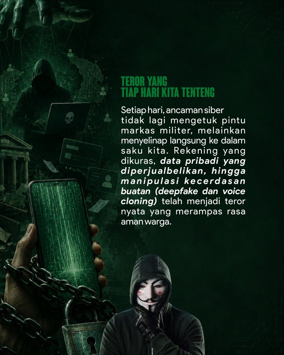 Official_Ansor's tweet photo. Sangat disayangkan,  RUU Keamanan Siber yang harusnya jadi perisai publik justru dibahas secara tertutup oleh elite regulasi. Badan Siber Ansor mengkritik paradigma tersebut. 

Menurutmu, apa ancaman siber yang paling bikin cemas di ponselmu saat ini? https://t.co/Lkio67gJa0