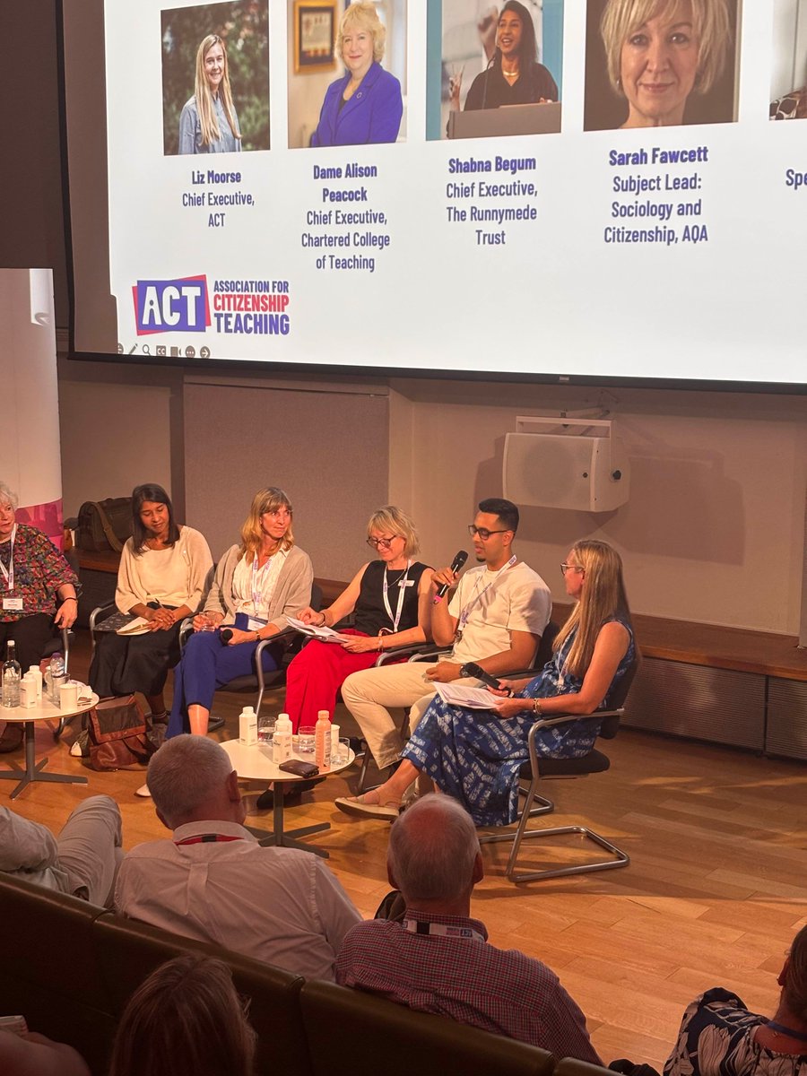 ACitizenshipT's tweet photo. “If you want to have quality Citizenship education you have to go beyond the classroom. It starts with the discrete delivery but you have to ingrain it in the school community.” Nahyan Islam #ACTCON26 https://t.co/Nbkl2GE1Cp
