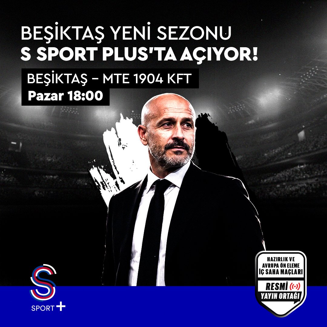 17donanma's tweet photo. Hazırlık maçında gözler Beşiktaş'ta! 🦅 
Vincenzo Italiano yönetimindeki siyah-beyazlılar, MTE 1904 KFT ile karşılaşıyor.
Canlı yayın S Sport Plus'ta. Hemen üye ol!

https://t.co/jsoEhOnkJ9 https://t.co/WYicmfp1fu