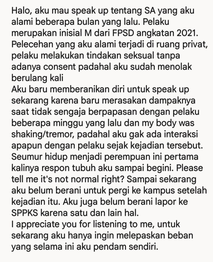 uppifess's tweet photo. TW // SA, pelecehan, KS !upi https://t.co/yaDUBhvCQv