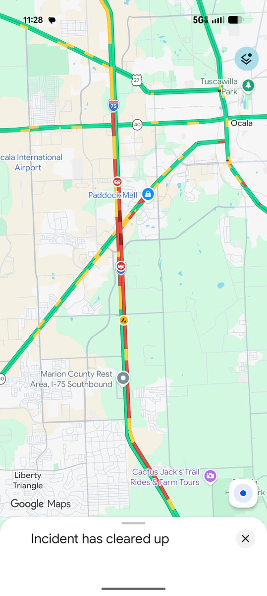 davidebiddle's tweet photo. The stretch on I-75 from Ocala to the Turnpike is turning into one of the worst stretches of highway in the state. 
It's almost every time I go through here there are delays. https://t.co/djqNn80JGB