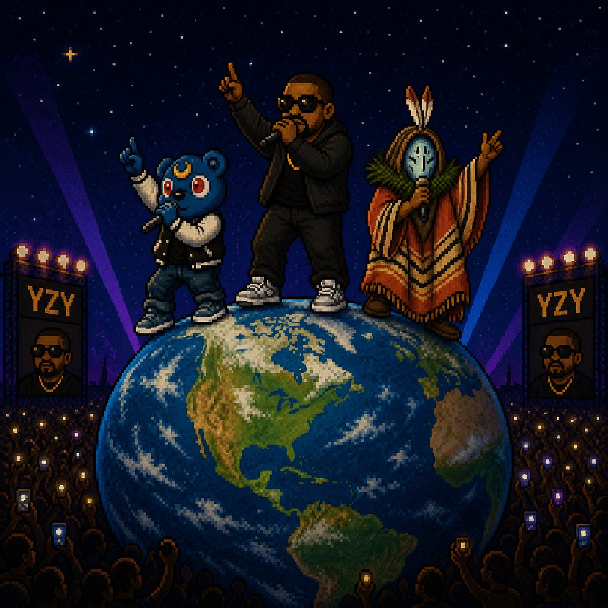 PixelYeCoin's tweet photo. THE FAM KEEPS GROWING. ARE YOU READY? SAN ANTONIO IS TOMORROW! $YE VccThbK7ARQXyPYXhbgBbNid5QdYkyYsuQPmVyopump https://t.co/QbPmwMQFUy