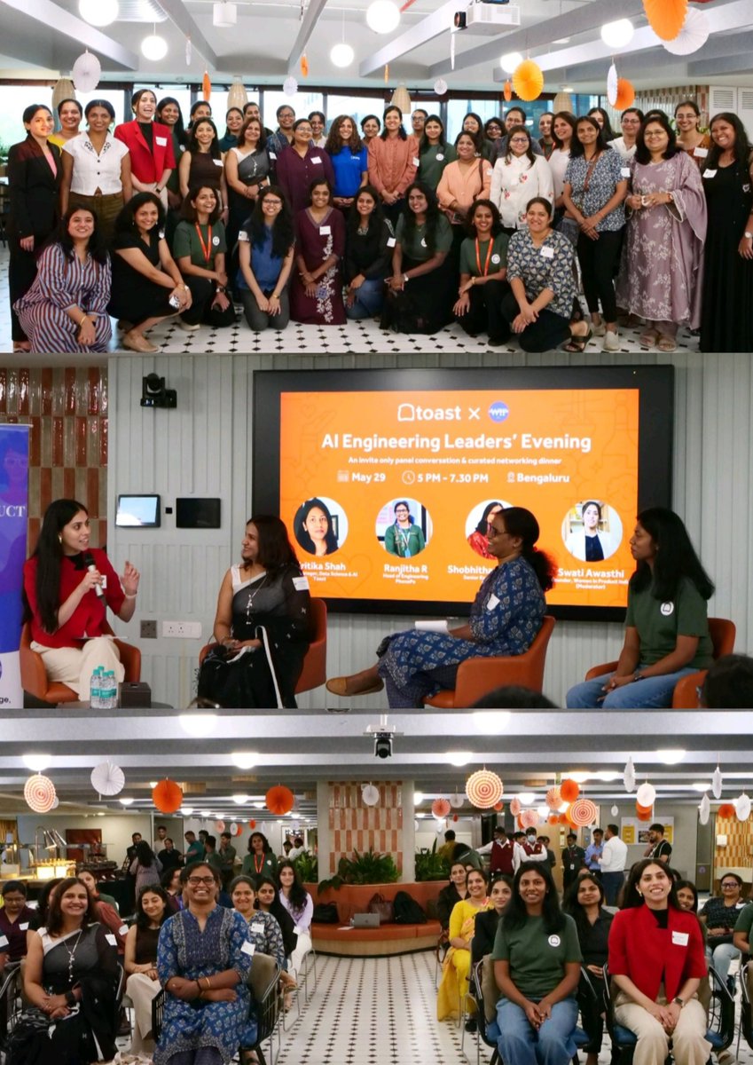 himsikha_ghy's tweet photo. Great evening at AI Engineering Leaders event by Women in Product India × Toast.
Learning from industry leaders n connecting with the AI community is always energizing. 
 Future belongs to AI agent orchestration not isolated models, but intelligent systems working together. #AI https://t.co/saMBn2Emoq