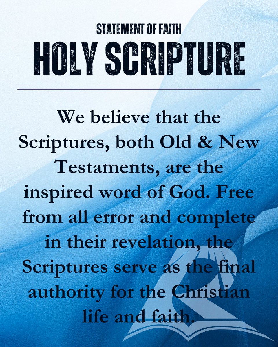 rhemacanada's tweet photo. At Rhema, we believe God's Word is inspired, trustworthy, and our final authority for faith and daily living. From Genesis to Revelation, Scripture reveals God's truth, wisdom, and unfailing love.
Let His Word guide your every step. ๐โจ
#ReadTheWord #BibleBased #Rhema https://t.co/mxyyAhWSoK