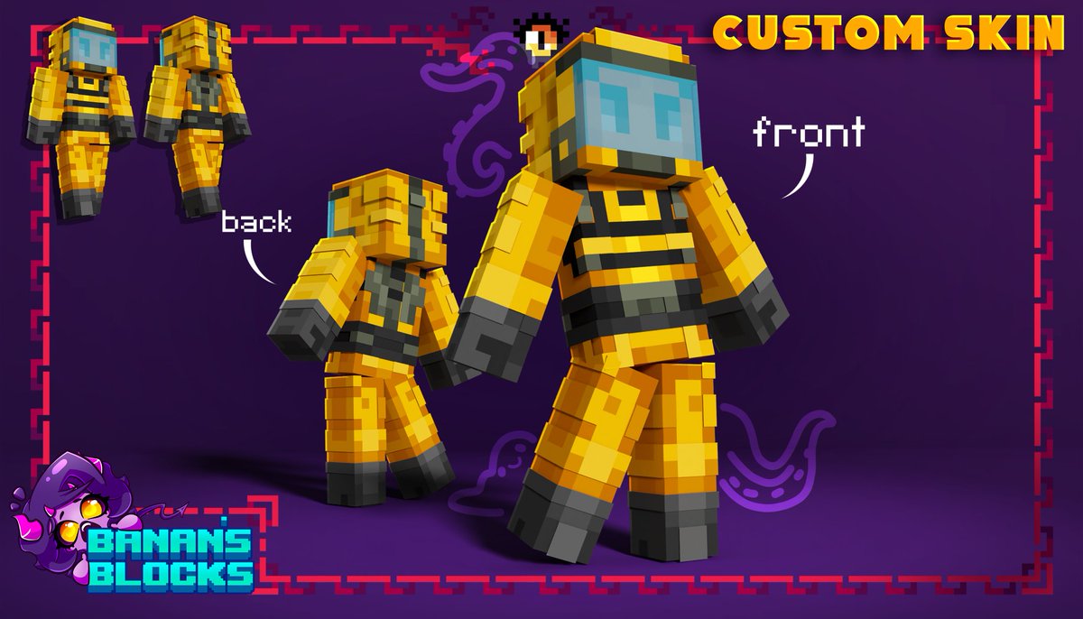 BanansBlocks's tweet photo. 👾 COMMISSION TIME 👾

Custom Skin commission on fiverr
-------------------

Hazmat suit cause why not.
Was very fun.

--------------------

👾Linktree in Bio for stuff👾

- Follow me on Twitch for weird streams
- Fiverr for commissions 

.....✨ Don't ask me for free stuff✨ https://t.co/57Q6PaiqTa