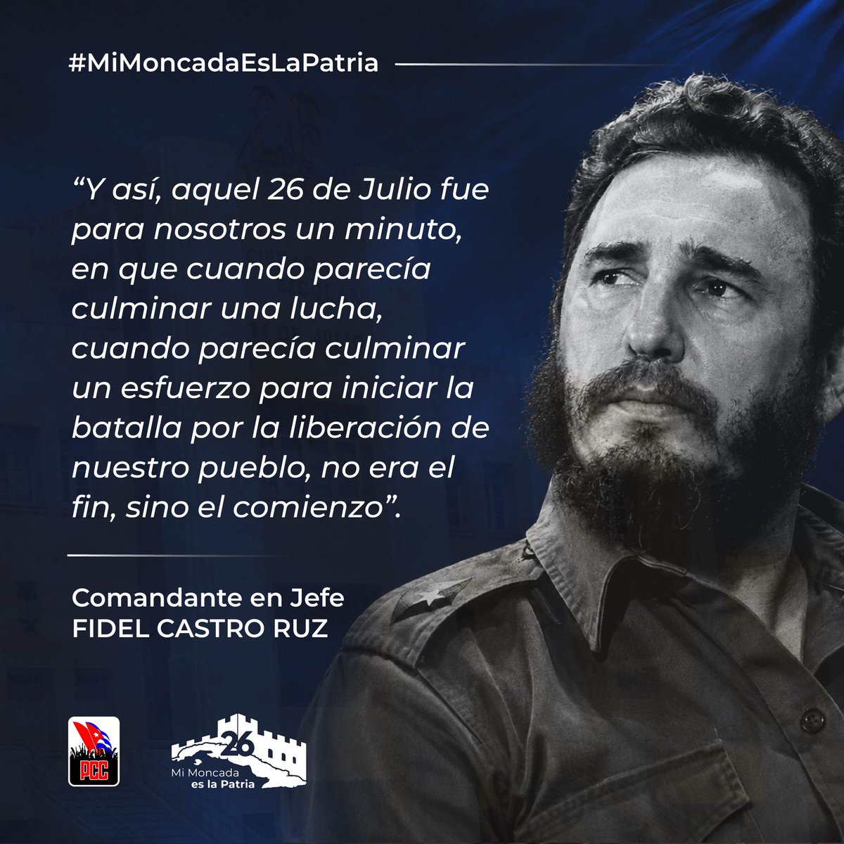 alimentaria_p's tweet photo. “En nuestras manos está vencer todos los obstáculos que tengamos delante; en nuestras manos están todas las oportunidades de crear, y de luchar contra los enemigos de nuestra Revolución y todas las oportunidades de triunfar están en nuestras manos”. 

#100AñosConFidel 
#PinarEn26 https://t.co/yrOldiUbek