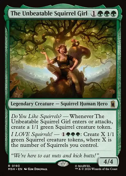 ForCommander's tweet photo. Your commander, one enchantment and three other squirrels makes infinite fluffy rodents!

And they are coming for your nuts. https://t.co/Gi3RZFWdOs