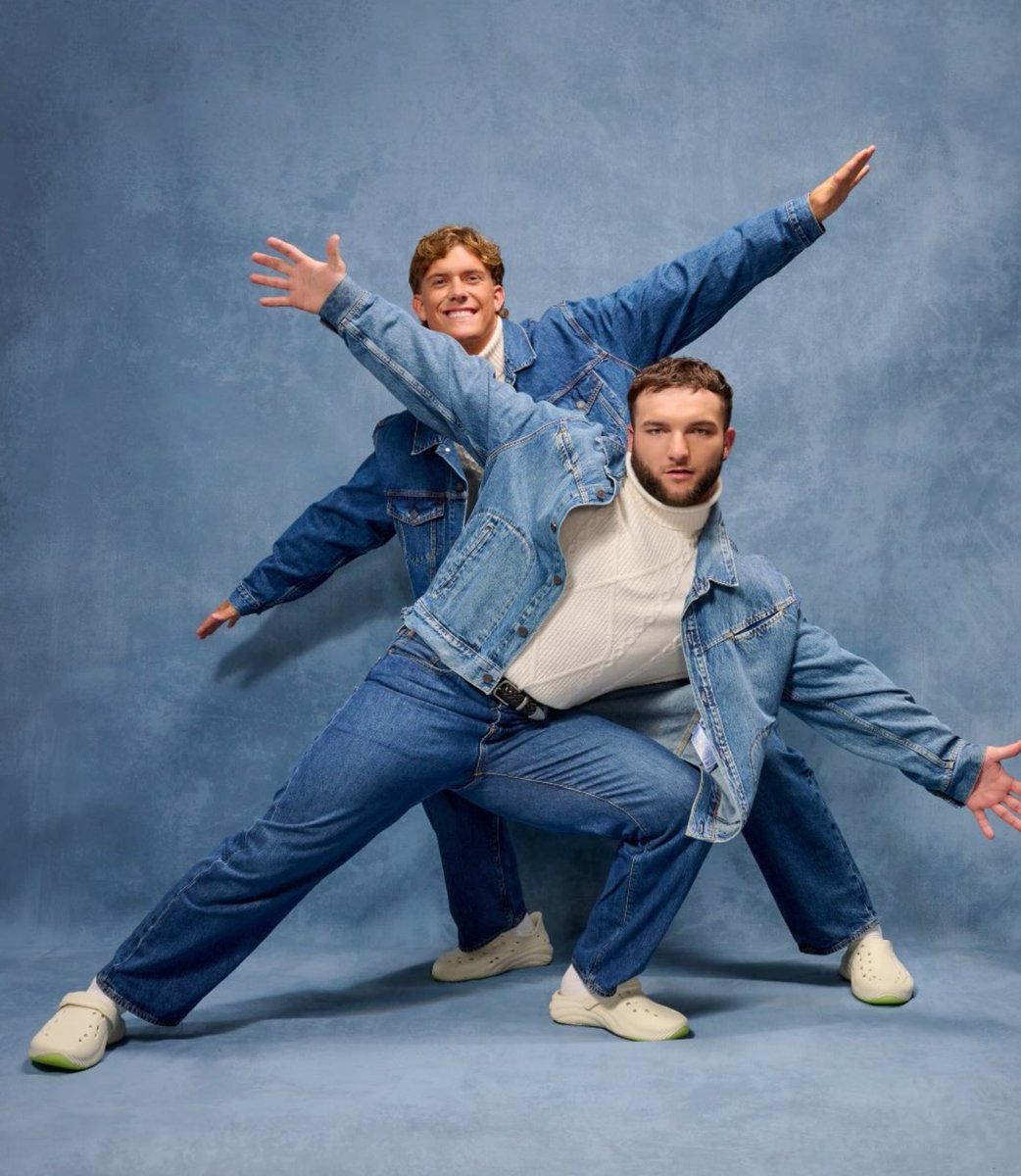 BigBlueFilmRoom's tweet photo. Jaxson Dart and Cam Skattebo star in new ad for the shoe brand, Crocs. https://t.co/ocKl5SrHUh