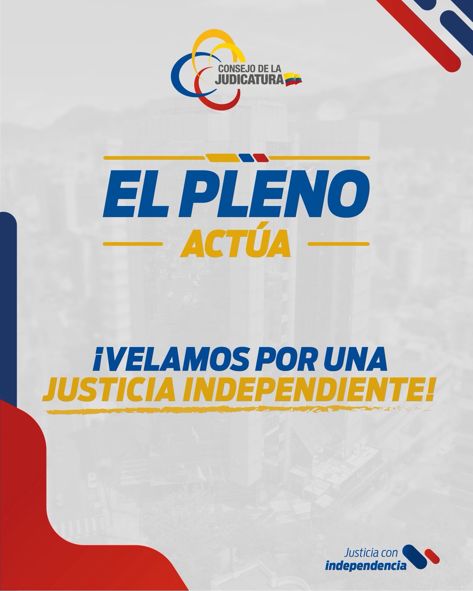 CJudicaturaEc's tweet photo. 🔘 El vocal @DamianLarcoG señaló que la aprobación del Reglamento constituye un paso indispensable para garantizar la renovación oportuna de la @CorteNacional.

✅ "Así aseguramos la continuidad del servicio judicial y fortalecemos la independencia de la Función Judicial", sostuvo.