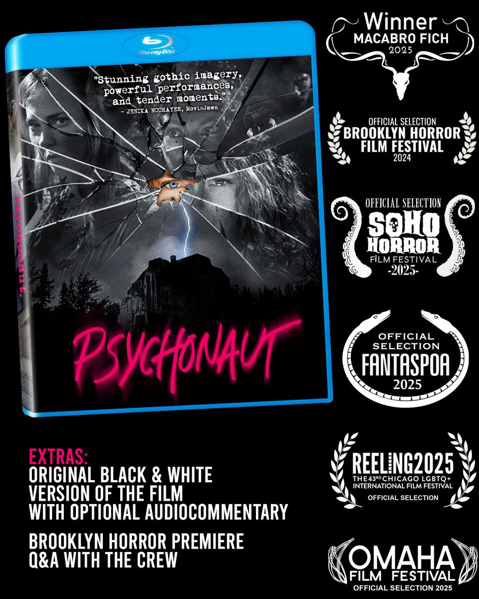 dourifupdates's tweet photo. For the physical media lovers out there, Psychonaut is now available on Blue Ray Disc across the US featuring some extra bits! 🩷 https://t.co/UQWNWgqXoE