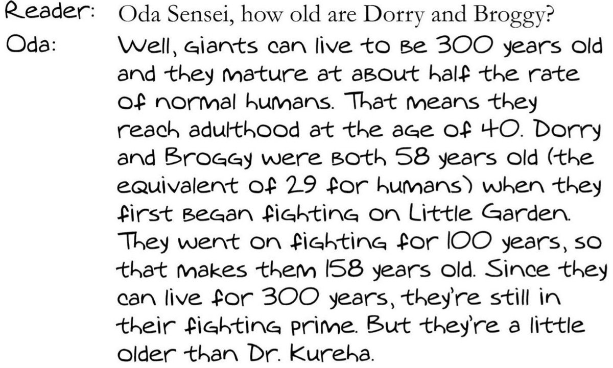 Shad353871's tweet photo. #ONEPIECE

It seems to me that Oda has somehow changed the way giants age https://t.co/wjnkK872Mu