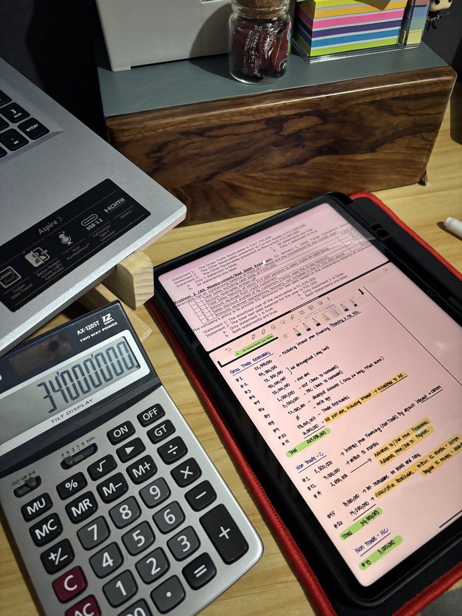 ax_120st's tweet photo. 070326 

– facing my fear today (FARAP) starting with receivables 
– finished finally ang buscom huhu
— natuklasan kong di ako nababagot mag solve sa calcu kapag may music HAHAHAHA magto-total lang magpplay pa yan siya ng geng geng song https://t.co/SeZyZtomX8