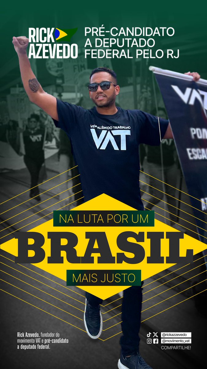rickazzevedo's tweet photo. Sigo na luta por um Brasil mais justo para a classe trabalhadora! Os obstáculos são muitos, mas não podemos abaixar a cabeça! Vamos juntos? https://t.co/XWjtJtS68o