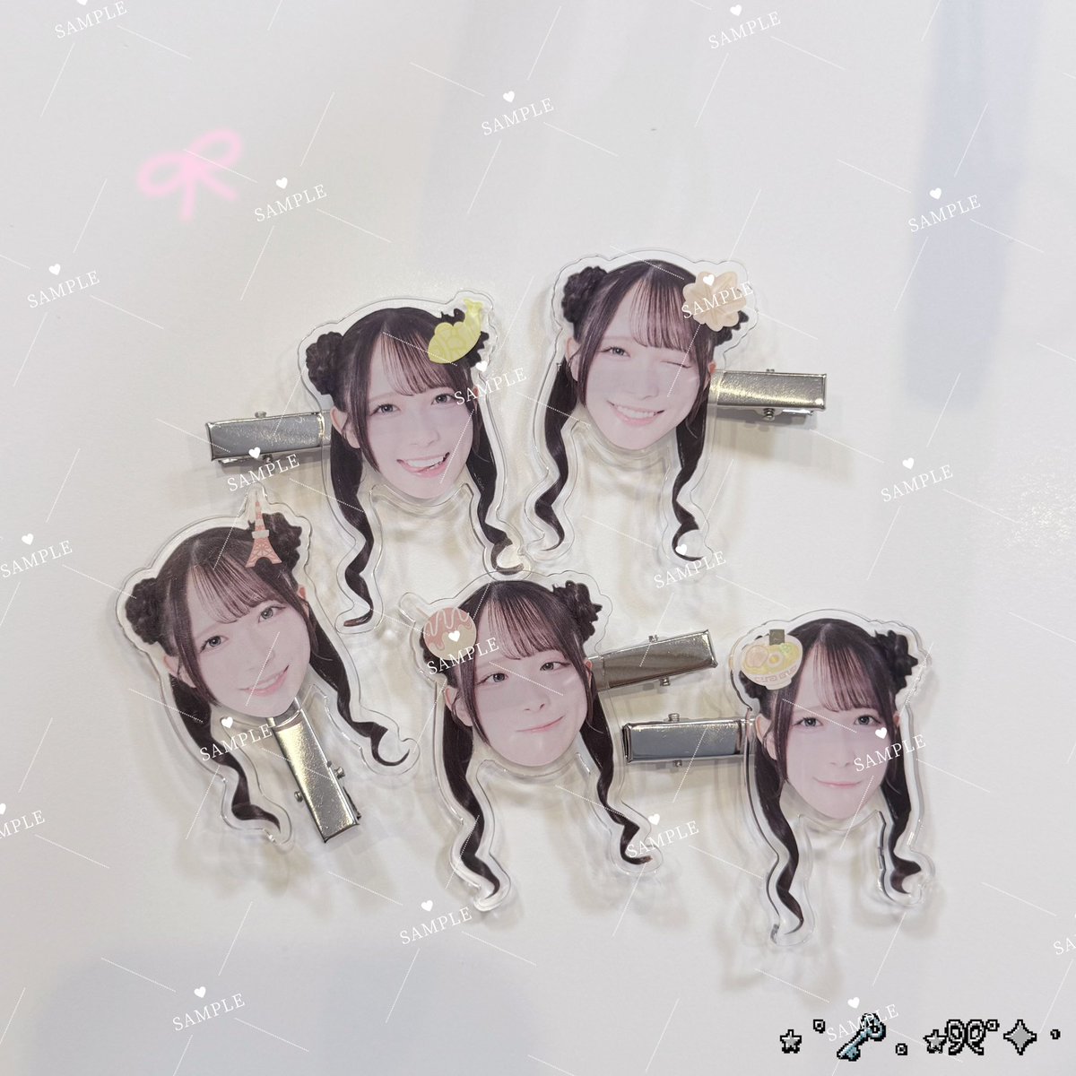 tanda_hazuki's tweet photo. ⋱ご当地限定アクリルクリップ🎀⋰

ご当地限定のアクリルクリップです❕
それぞれの美味しいものとか特徴を頭に乗せた
頭クリップです.ᐟ.ᐟ𖥔⸝⸝

明日は名古屋なのでシャチホコ⭐️ 
#めるサマー反田 https://t.co/GHyxLpEd4X