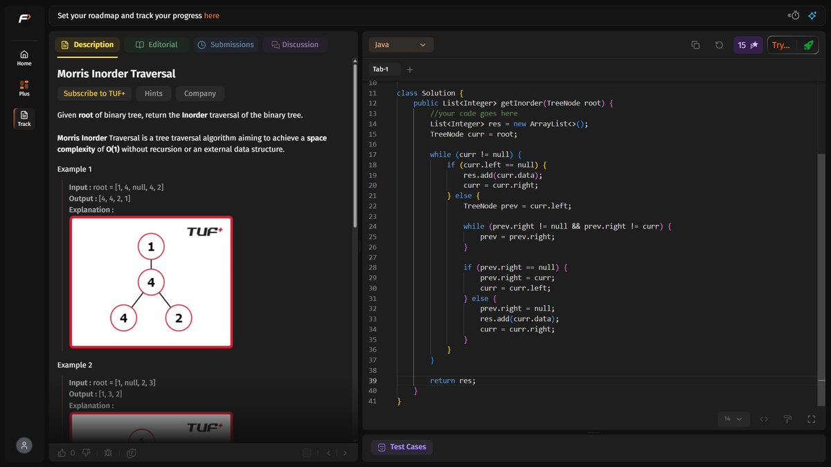 Subhraneel40939's tweet photo. Day 33✅of 45 Days of SDE Sheet Challenge by
@takeUforward_ @striver_79  with 4 Binary Tree Problems
✅Inorder Traversal
✅Preorder Traversal
✅Postorder Traversal
✅Morris Inorder Traversal
#SDESheetChallenge #DSA https://t.co/EWYMNdSLHy