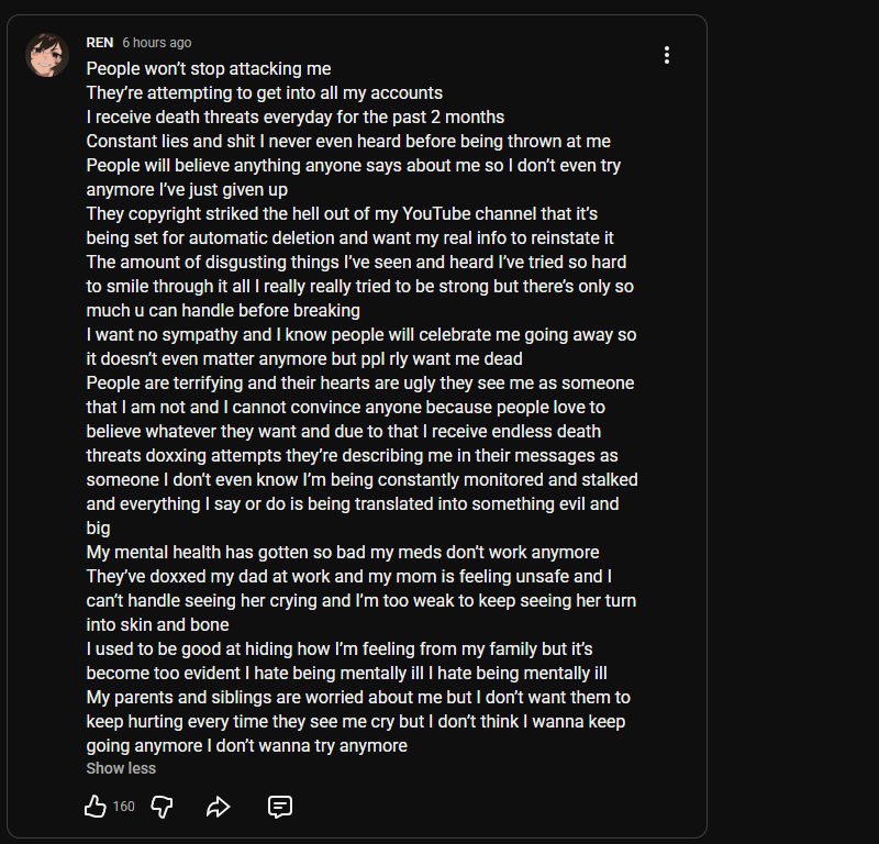 Universald969's tweet photo. If this is true.. This is disgusting.
I dont even support ren and find this disgusting. https://t.co/LZwFhOv66j