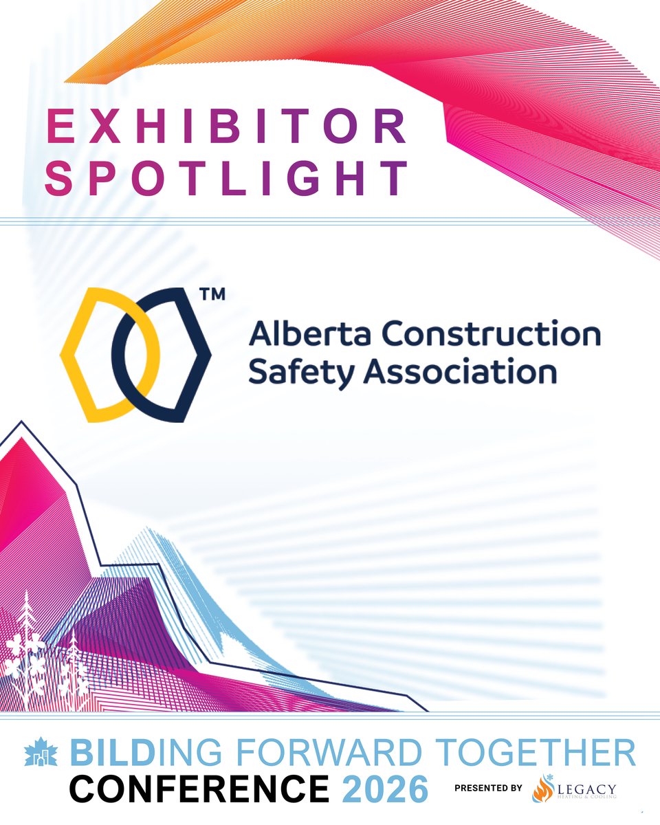 BILDAlberta's tweet photo. Today marks exactly 10 weeks until we welcome you to explore the latest and greatest products and services in the 2026 BILDing Forward Together Conference Exhibitor Hall, sponsored by Delta Faucet Canada.

📜Our Exhibitor Hall Lineup (Part 1 of 4):
Delta Faucet Canada
Alberta Construction Safety Association
BarrierTek
Behrends Group