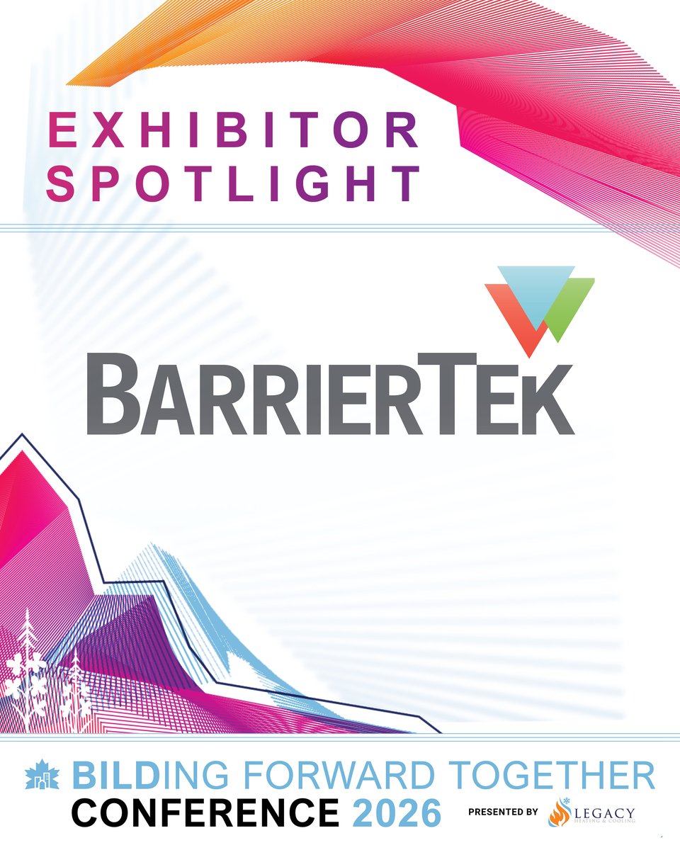 BILDAlberta's tweet photo. Today marks exactly 10 weeks until we welcome you to explore the latest and greatest products and services in the 2026 BILDing Forward Together Conference Exhibitor Hall, sponsored by Delta Faucet Canada.

📜Our Exhibitor Hall Lineup (Part 1 of 4):
Delta Faucet Canada
Alberta Construction Safety Association
BarrierTek
Behrends Group