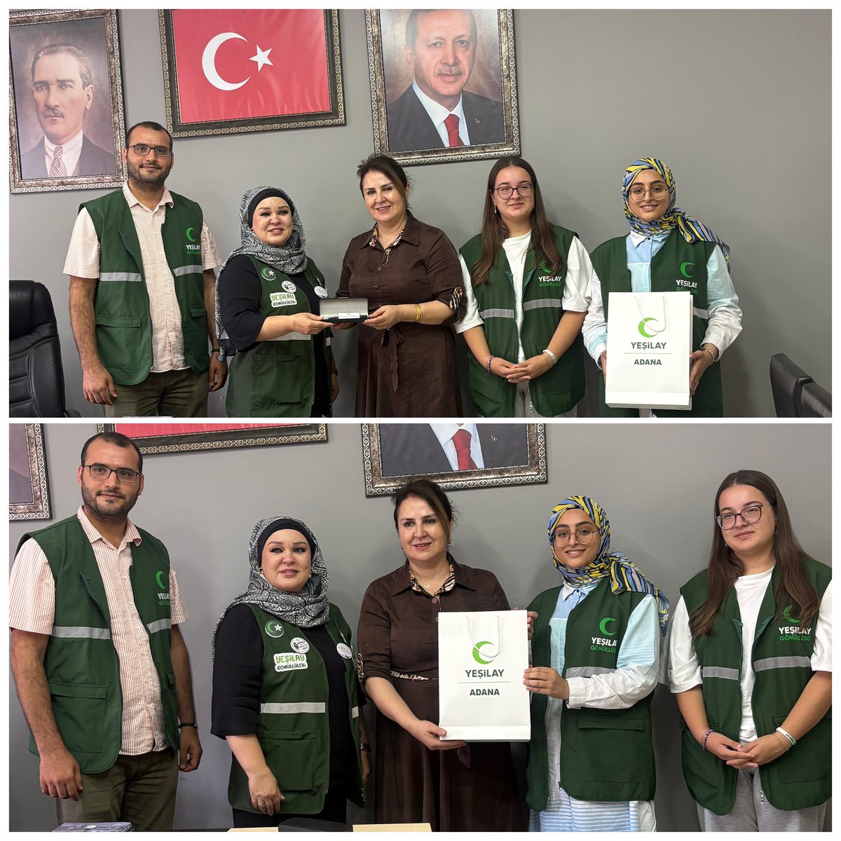 Hacer_Soylemez1's tweet photo. 📍Adana İl Başkanlığı

Yeşilay Şube Başkanı Yunus Emre Yıldırım ve kıymetli yönetimi, İl Kadın Kolları Başkanlığımızı ziyaret etti.

Nazik ziyaretleri dolayısıyla kendilerine teşekkür ediyor, çalışmalarında başarılar diliyoruz. https://t.co/hnAp1E99Xj