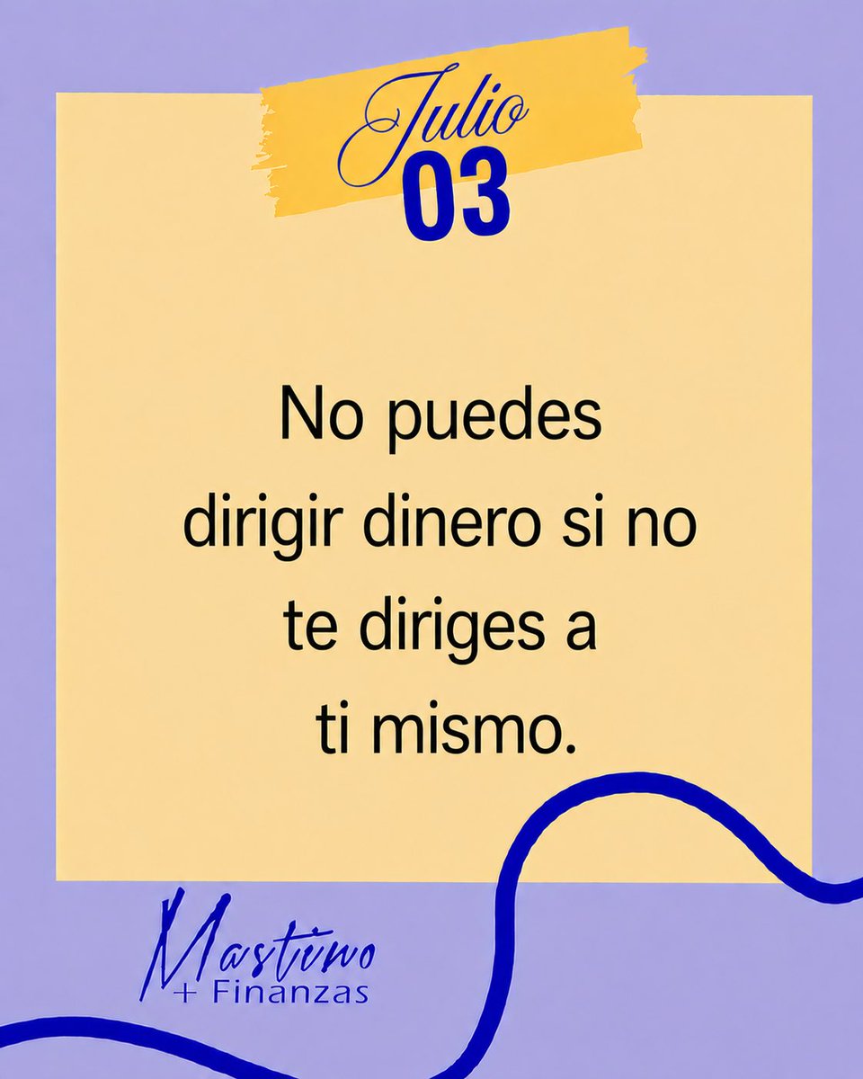 imastinos's tweet photo. ✨ No puedes dirigir dinero si no te diriges a ti mismo.

La prosperidad comienza con el dominio propio. Dios forma primero el carácter y después confía mayores responsabilidades.

📩 Escríbeme por DM para una asesoría personalizada.

👍 Like • 💬 Comenta • ↗️ Reenvía • 🔖 Guarda

#DevocionalFinanciero #Prosperidad