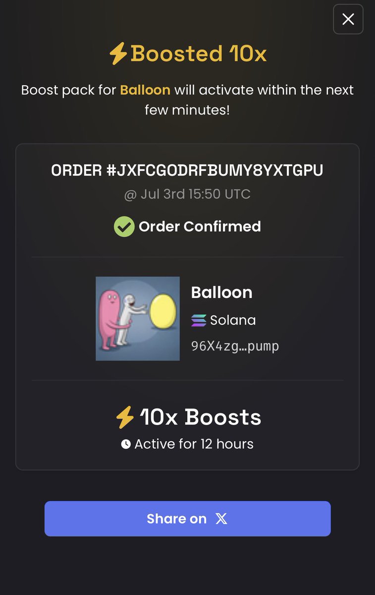 VeksLovesSol's tweet photo. Bought a 10⚡️ Boost on Dex for $Balloon.

Everyone keeps talking about bringing OG memes back, but only a few actually want to do it. Those are the people who will be rewarded.

This meme is legendary. It’s going to giga send.

Just post the meme all over X.

RUNNING AWAY 🎈 https://t.co/hp2Bu6dpST