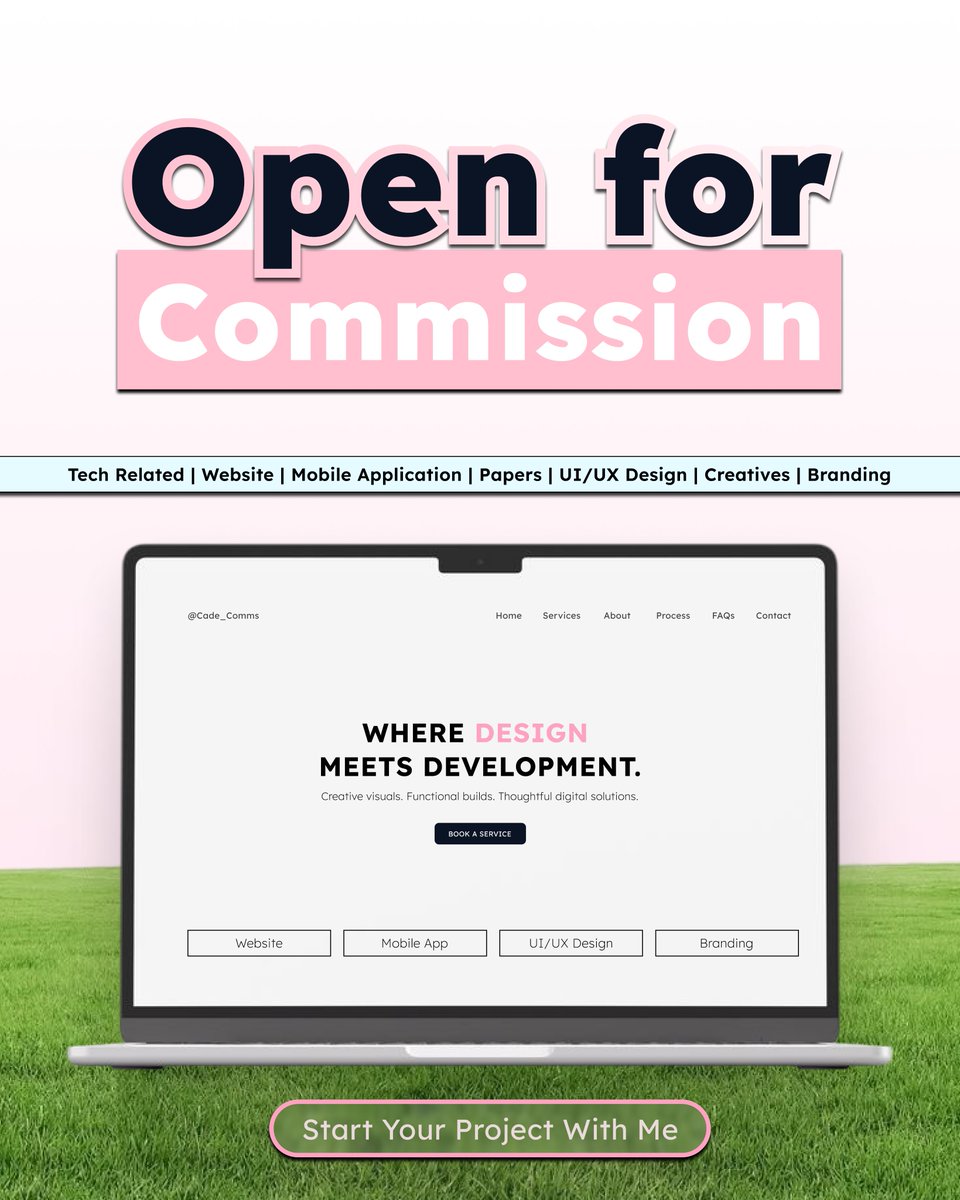 Cade_Comms's tweet photo. ⌜ </> Creative Developer 💻 ⌟

where your ideas get designed, coded, and launched.

DM for projects ⚡| feedbacks: #CadeLogs
Portfolio: https://t.co/fmbvhB1Cwo https://t.co/OBlluJq1Gq