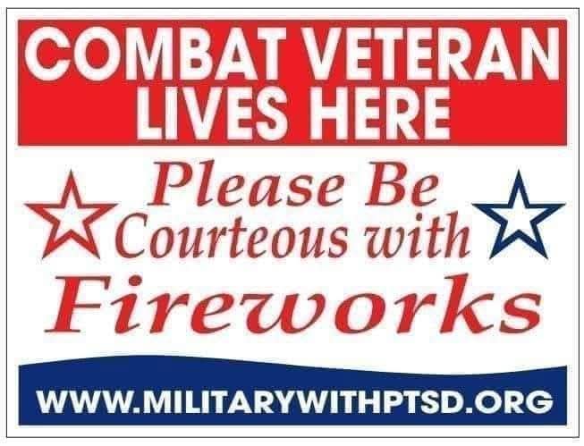 WGouldman's tweet photo. Tomorrow is Independence Day.  Be Courteous to your neighbors who are Veterans.

Some Fireworks can be a source of stress, especially for those Veterans who suffer from #PTSD. The loud noises can sometimes be a trigger.

#putnamvalley #putnamvallyny #putnamcounty #putnamcountyny https://t.co/Qven1ADvif