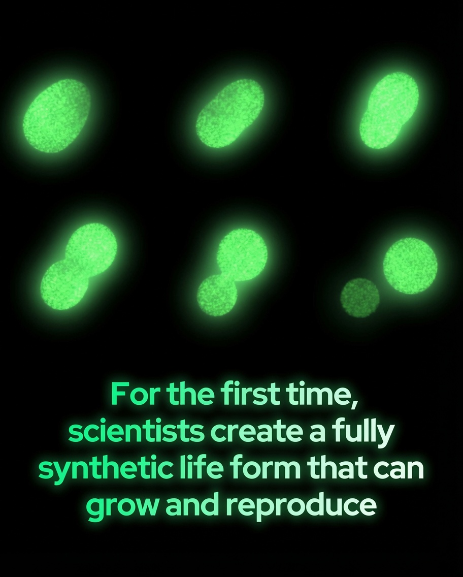 Rainmaker1973's tweet photo. Scientists appear to have crossed a significant boundary in biology. 

A research team at the University of Minnesota has constructed a synthetic cell using only non living chemical components. This cell can take in nutrients grow replicate its genetic material divide and sustain reproduction through multiple generations. The researchers named it SpudCell. 

According to the team this represents the first synthetic cell capable of completing a full cell cycle. Under appropriate conditions it absorbs nutrients increases in size duplicates its genome and produces daughter cells. The process can continue for approximately five generations. 

This achievement advances one of the central ambitions in biology constructing life like systems entirely from basic chemical building blocks. 

SpudCell however does not qualify as fully alive in the conventional sense like bacteria plants or animals. The cell remains extremely minimal consisting of roughly 150 to 200 molecules compared to the billions found in natural cells. It lacks the ability to produce its own proteins requiring ongoing external supply and maintenance. Division occurs roughly every 12 hours when maintained at 86 degrees Fahrenheit or 30 degrees Celsius with provided materials. 

For context common bacteria such as E coli can divide approximately every 30 minutes. 

The development holds importance because the cell composition is entirely known and documented. This transparency could facilitate more precise engineering of biological systems. 

Looking ahead synthetic cells might be engineered for applications such as targeted drug delivery cancer treatment environmental cleanup carbon sequestration or production of valuable materials. They could also contribute to answering fundamental questions about the minimal requirements for life. 

Scientific opinion remains split on whether SpudCell qualifies as a living organism. Some researchers consider it closer to life than any previous synthetic construct while others view it as too reliant on human intervention to meet traditional definitions of life. 

[Adamala, K., Engelhart, A., et al. (2026). SpudCell: The first synthetic cell with a complete cell cycle. Preprint manuscript, Biotic Research Initiative]