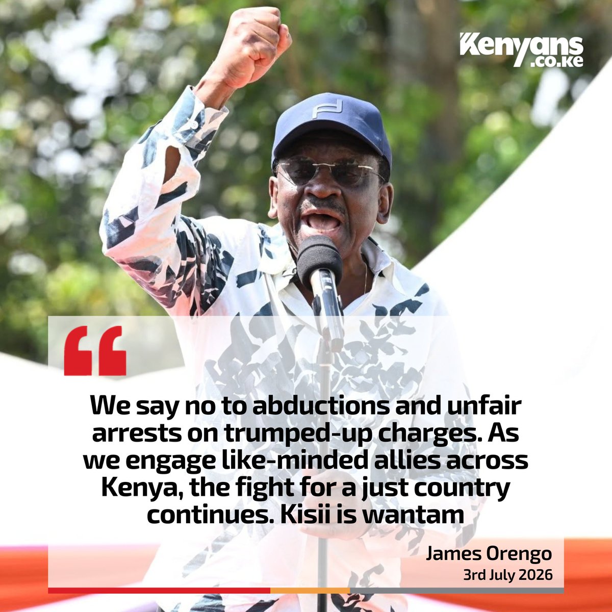 Kenyans's tweet photo. Kisii is wantam - James Orengo https://t.co/LNuzVpWhZf