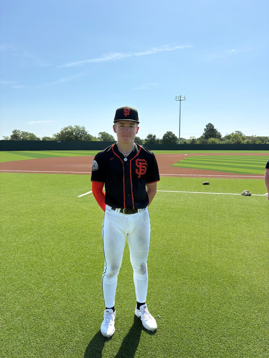 FiveToolTexas's tweet photo. #FiveToolClubLeague F: @HPBArecruiting ‘ 29 San Francisco Giants Scout Team 8, Twin Cities Baseball Club 15u Scout 0
PoG: @brooksdjacob 3-3, 2B, 3 RBI
Hitter: @mason_knott5 3-3, 2 RBI
Pitcher:@robertsjac54821  4 IP, 5K, 0 ER, 2H https://t.co/31UHr7I4lN