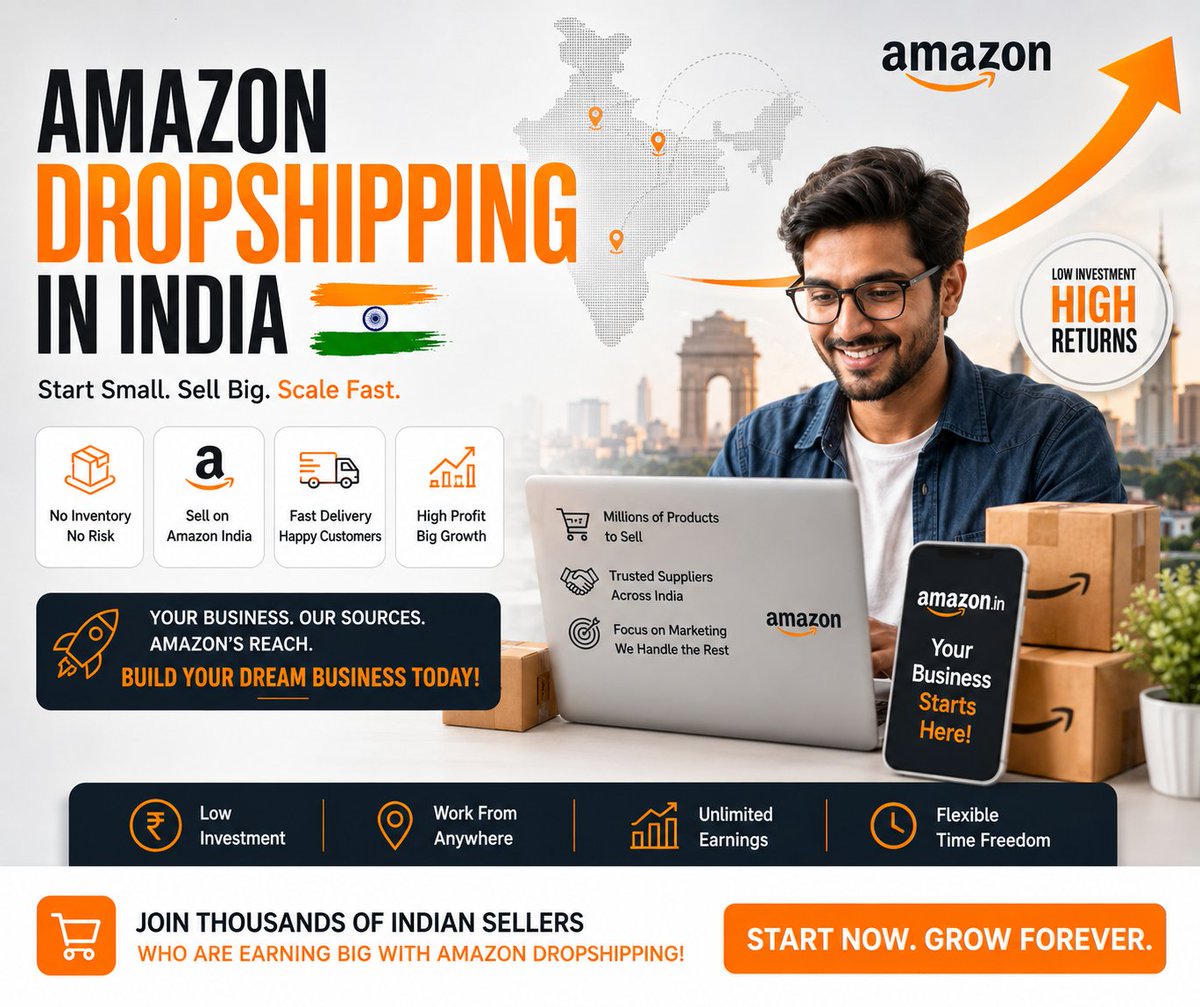 solfryous's tweet photo. 🚀 Stop waiting for the perfect time.

The best ecommerce businesses start with one product, one supplier, and one bold decision.

Build smart. Scale faster.

#AmazonIndia #Dropshipping #Ecommerce #StartupIndia https://t.co/UJlj3FEzyv