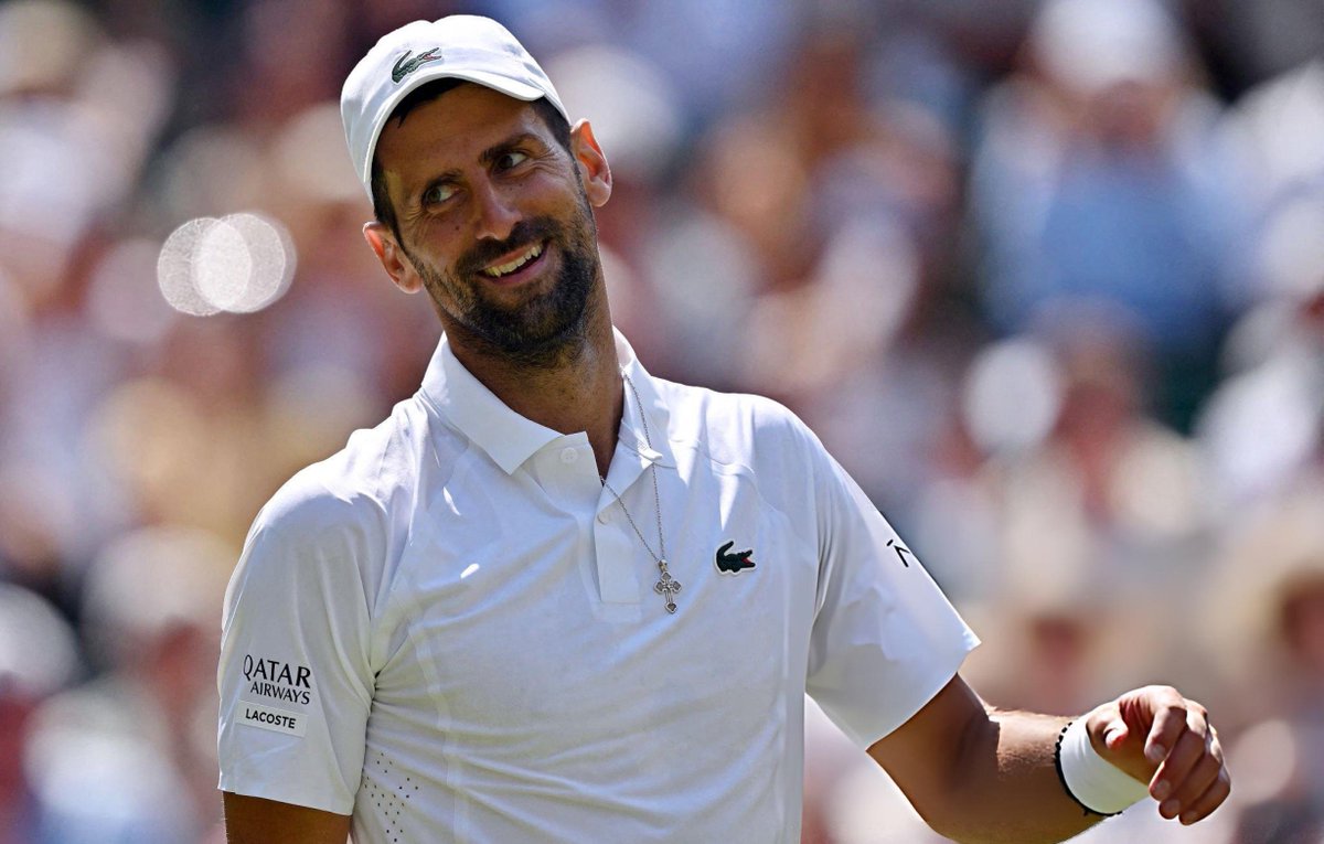 Tiempodetenis1's tweet photo. 🐐 ¡TRIUNFAZO DE NOLE!

Novak Djokovic derrotó a Arthur Rinderknech por 7-5, 6-4, 1-6 y 7-6 (4) para avanzar a octavos de final en Wimbledon.

3/7. https://t.co/9WuX39R1kp