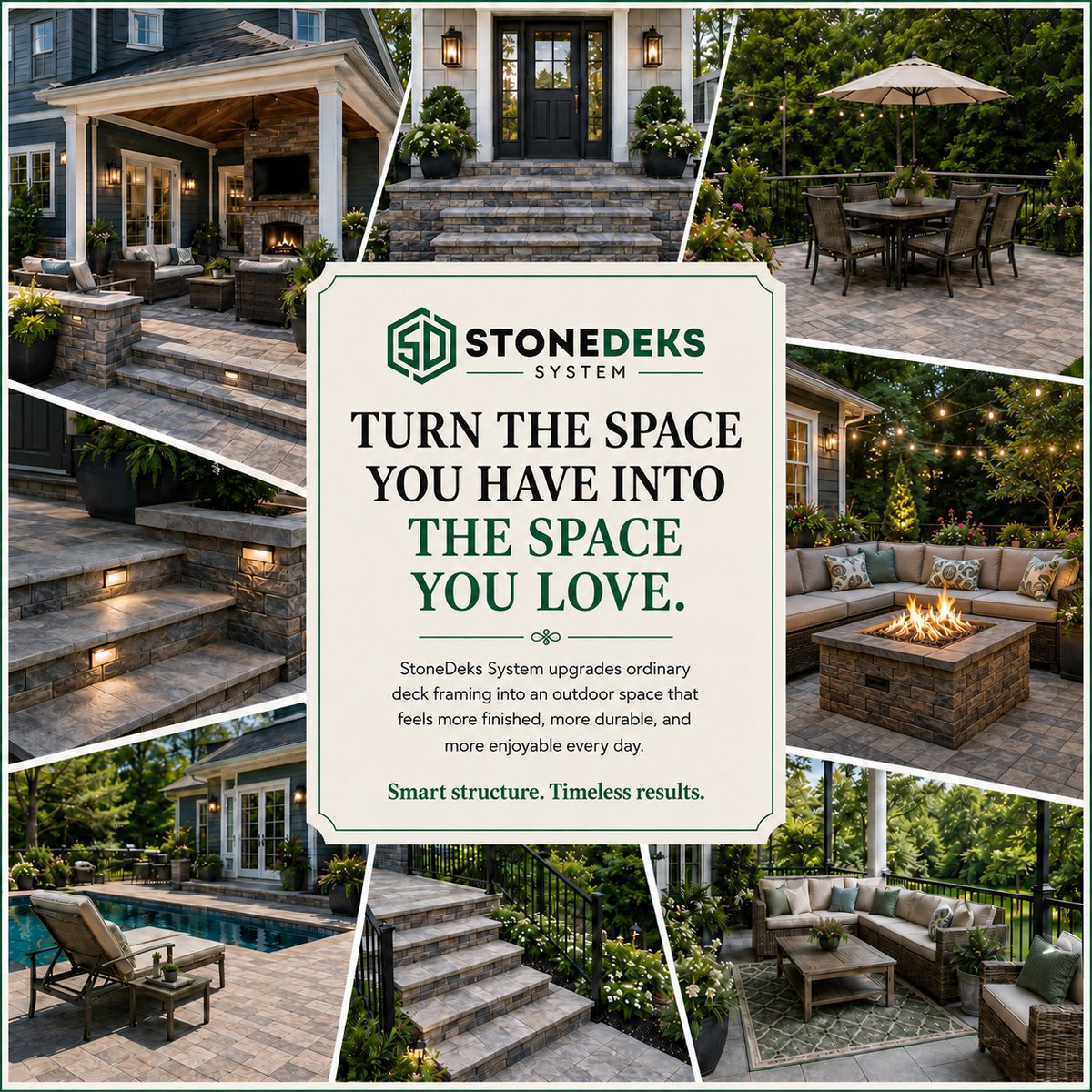 StoneDeks's tweet photo. Turn the space you have into the space you love. StoneDeks upgrades ordinary deck framing into finished, durable outdoor living spaces with stone, pavers, and porcelain. And it's more affordable than you think. Visit the link below to learn more!
#StoneDeks #OutdoorLiving https://t.co/4teF9La5H4