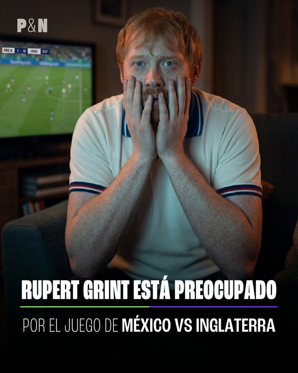 Cinepolis's tweet photo. ¿Qué pasa cuando le mencionan a #RupertGrint el #partido de #México e #Inglaterra? 😅⚽ ¡Aquí está su respuesta! 🇲🇽🇬🇧 @Paloma_Nacho https://t.co/BPeszQQ6a6