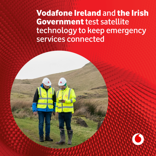 rendanide's tweet photo. .@VodafoneIreland and the Irish Government have tested new satellite technology to keep emergency services connected. Discover more here: https://t.co/1DhNDzIEwX https://t.co/FNakikfpeC
