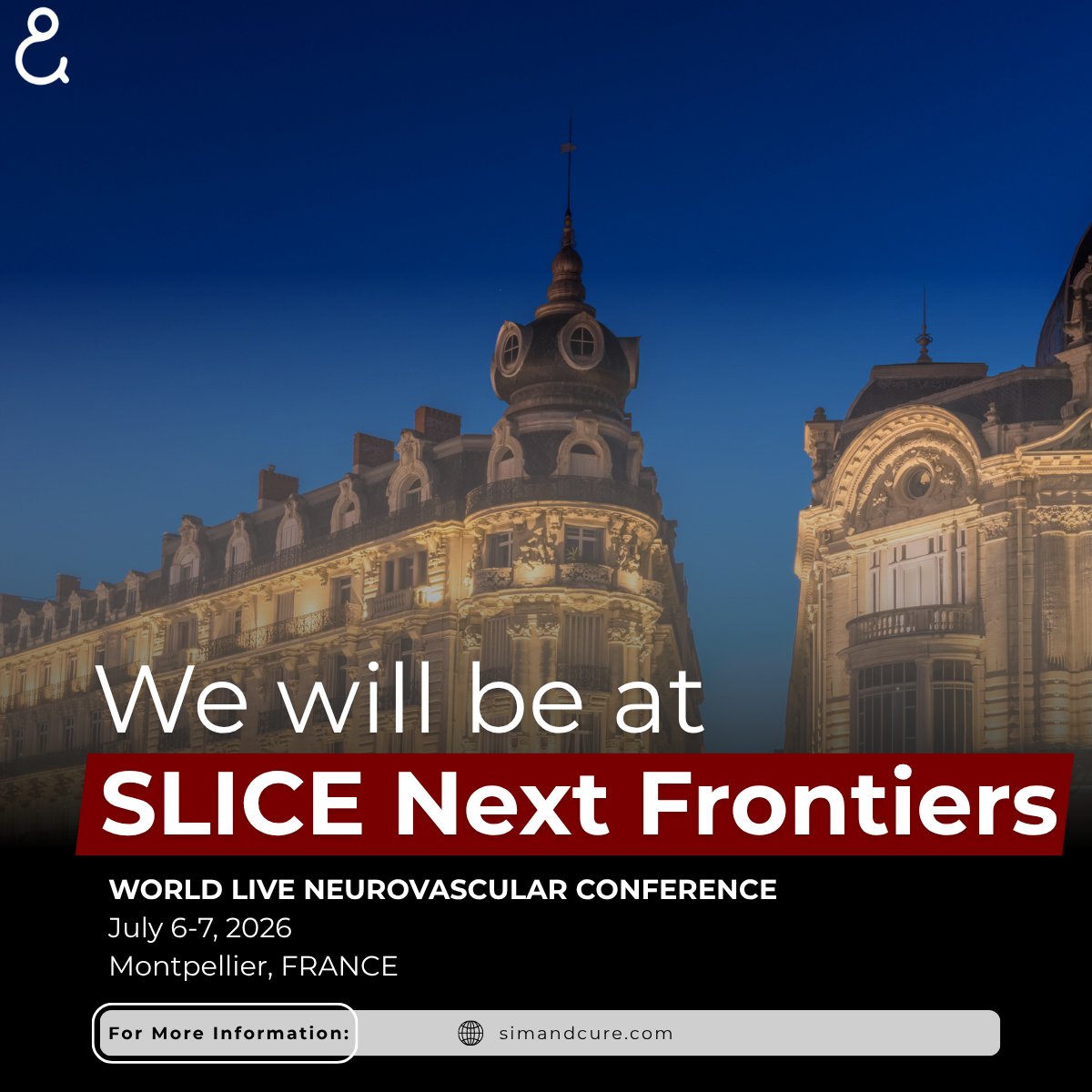 SimAndCure's tweet photo. We’re excited to be part of SLICE Next Frontiers 2026.

Join us for two days of expert discussions, live cases, and practical insights on hemorrhagic pathologies.
A free and fully online educational event.

Save the date.

#SLICE2026 https://t.co/son6OeRprU
