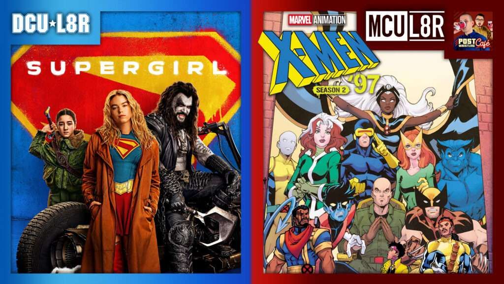 POSTwrestling's tweet photo. Rich Fann and WH Park return with a SUPER-sized episode of DCU/MCU L8R, covering the 2026 film #Supergirl and the first three episodes of the new season of #XMen97! 

https://t.co/jJ9XT0zAJP https://t.co/7VRZ28ZljO