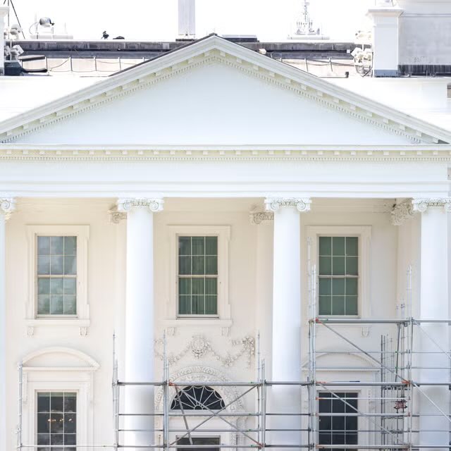 adgirlMM's tweet photo. Dear Senators Tom Tillis, Bill Cassidy and John Cornyn, 

The White House columns on the North Portico were built in 1829.

They are an iconic, historic part of the White House facade. 

Nothing is stopping him from altering, or even destroying them. 

Be the RETRIBUTION. 🇺🇸 https://t.co/PRfulQ0IeY