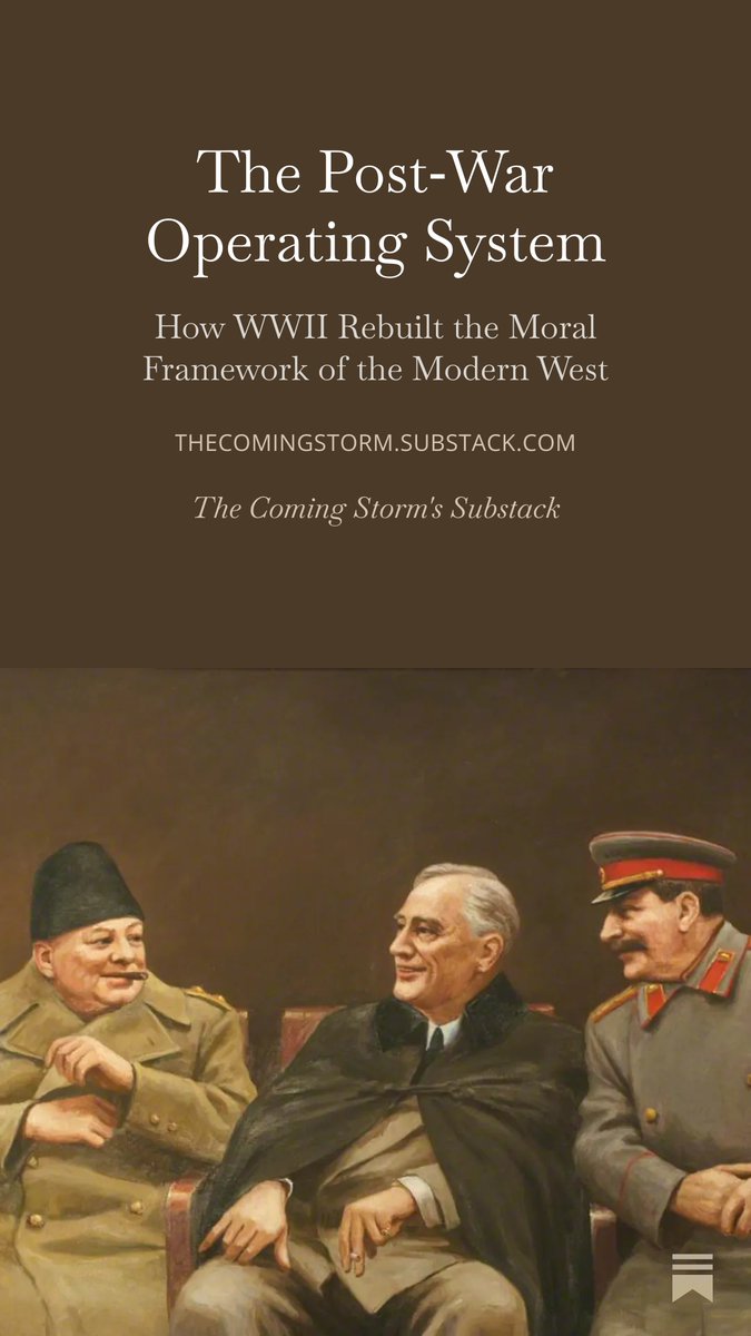 all_hardliners's tweet photo. On the eve of America's Bday...

We wanted to drop a special article 

The Post‑War Operating System breaks down how WWII didn’t just end a conflict 

It rewired the entire moral architecture of the modern West

Read Below to Understand the America you live in 👇 https://t.co/QEO59IslGw