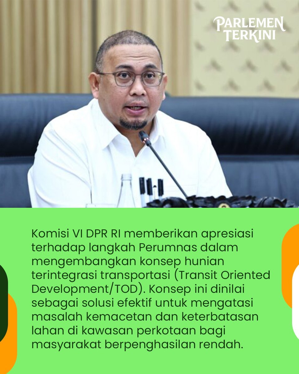 brunommip's tweet photo. Pengembangan hunian TOD dan pengawasan perumnas

Aldi Taher https://t.co/UNSPXl2Jt3