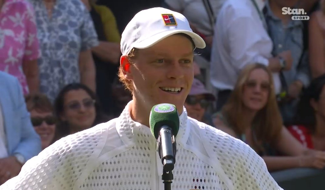 jannik_files's tweet photo. Jannik Sinner on why he pointed his finger to his ear today

🦊 "I don't know 😂 Very unsual but I needed that today. I couldnt serve it out, then I had a couple match points and I couldn't use them so it helped today, thanks for pushing me" https://t.co/KPLwmfkggC