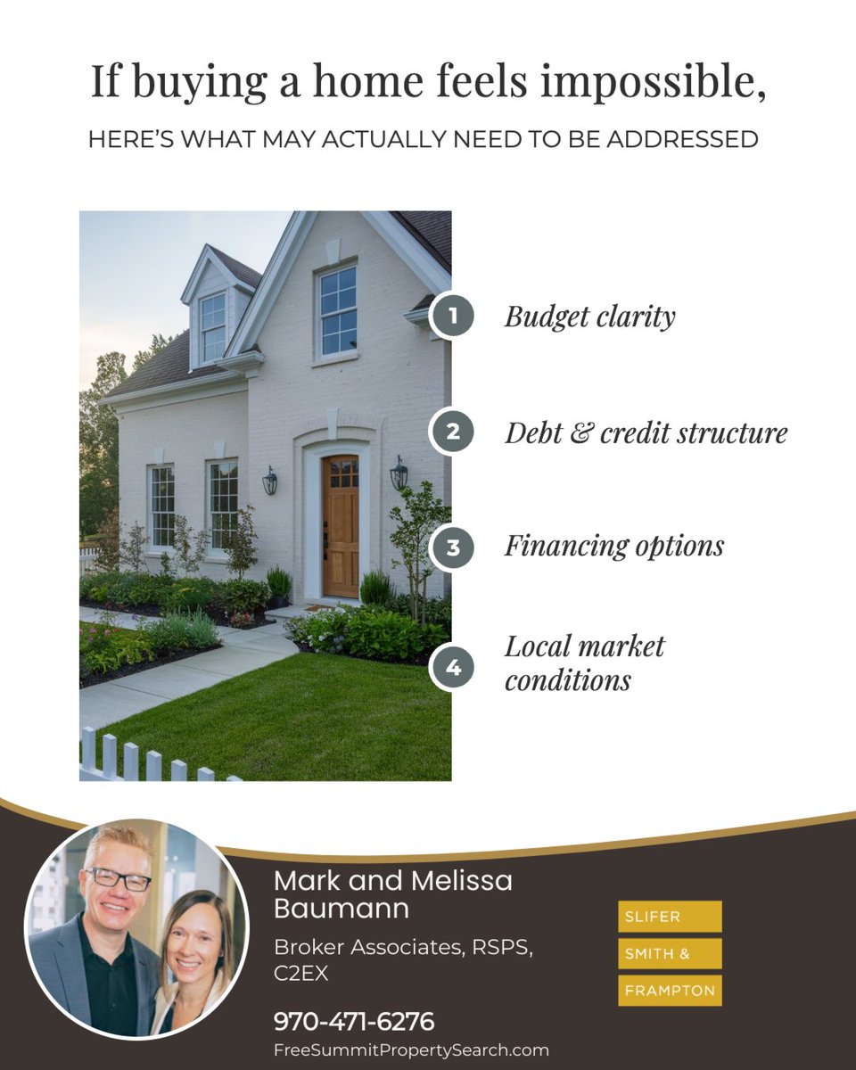 lissaskier77's tweet photo. If buying a home feels impossible, start by getting clarity. 🏡

📊 Understand your true budget
💰 Review debt and credit
🏦 Explore financing options
📍 Focus on your local market

The right strategy can make homeownership feel much more achievable. 💬 https://t.co/Dm3cq04gwt