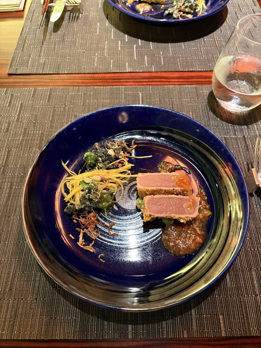 RaiteYaa's tweet photo. カンナで食べてきました
黒米がかなり美味しかったです🍚 https://t.co/3BlcmJE9lt