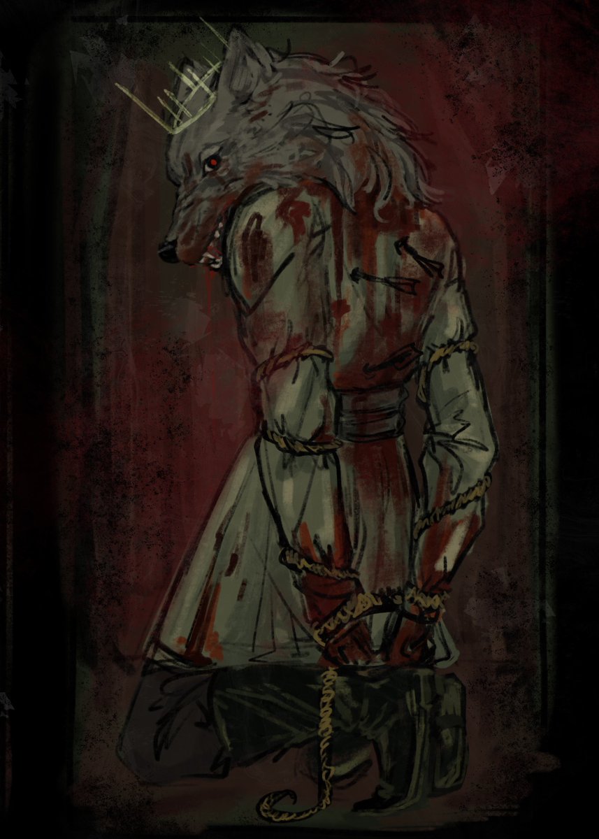 gothemond's tweet photo. #asoiaf lady stoneheart and her son the young wolf https://t.co/2GX1bEbinp
