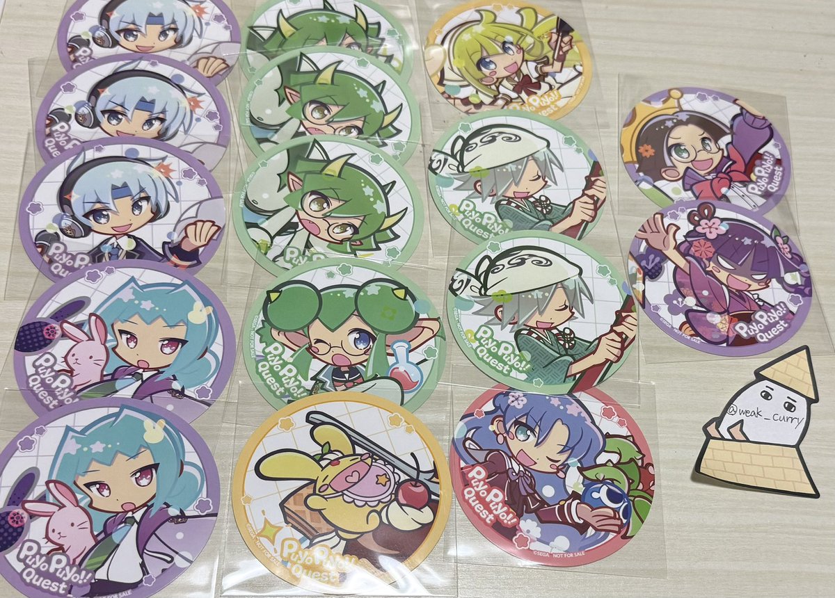 weak_curry's tweet photo. ぷよクエカフェ ぷよクエ 交換

譲:画像(ツリー含5枚分)
求:りんご、まぐろ、りすくま先輩(🐿️🐻はコースター、チェキ一枚ずつのみ)

基本的には同種交換希望。
異種交換は応相談でお願いします。

郵送🉑、都内のみ手渡し🉑
検索からのお声がけ歓迎です https://t.co/xVNyvMw2LS