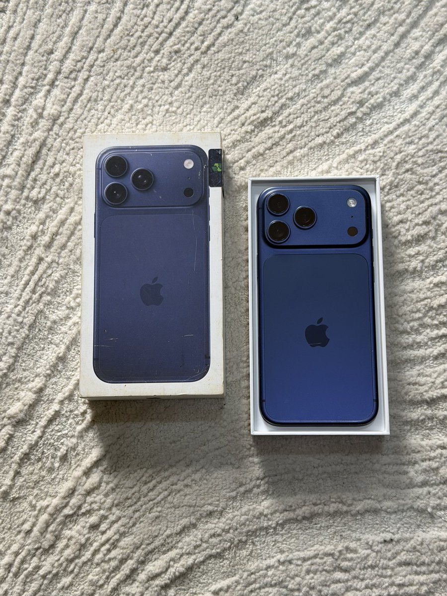 drightgadgets's tweet photo. Today’s deal (1) 🔥🔥🔥🔥

iPhone 📱 17 pro max 256GB 

In perfect condition 

Physical + E sim 

For 

🏷️ 1,550,000

Save 🧤 over 150,000 on this 

Swap ♻️ can come in

One time offer 

Pls RT 🙏

#drightdeals https://t.co/O7qsrnsFMW