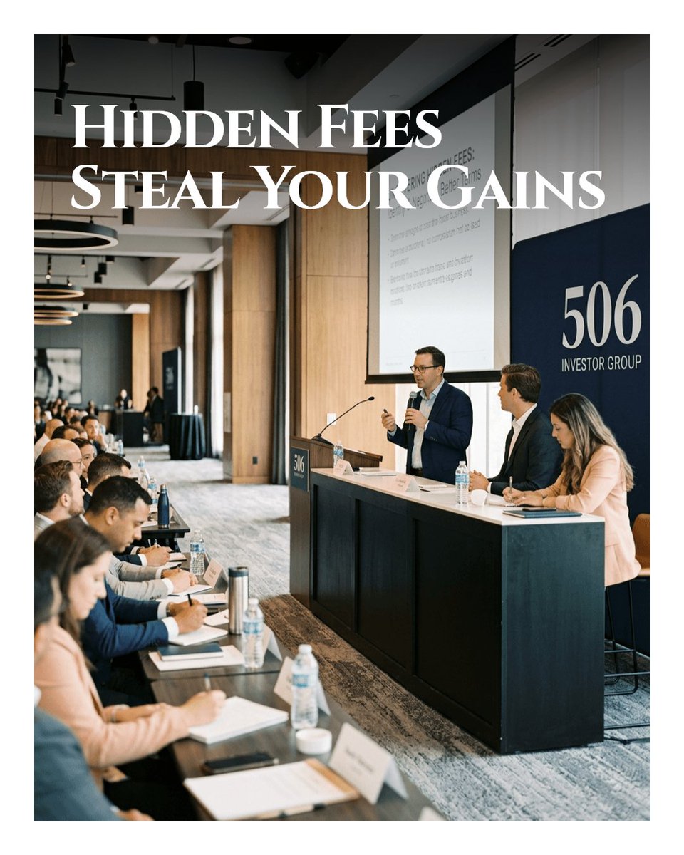 506Group's tweet photo. Hidden fees can erode returns before you invest.

Look for:
- Management fees in fine print
- Performance fees with hurdles
- Exit costs

Join a community that spots them early and negotiates better terms.

https://t.co/tSmWSZLsBq https://t.co/9LwXt6pvr8